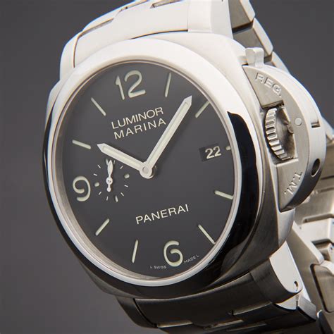 panerai luminor marina 1950 3 days automatic pam328 44mm used|luminor panerai automatic price.